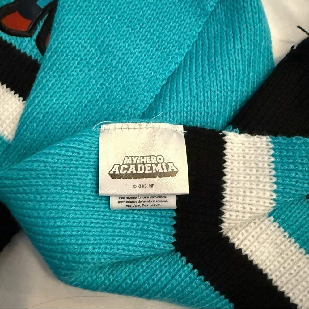 NWOT My Hero Academia Knit Scarf with Fringe *Imperfect*